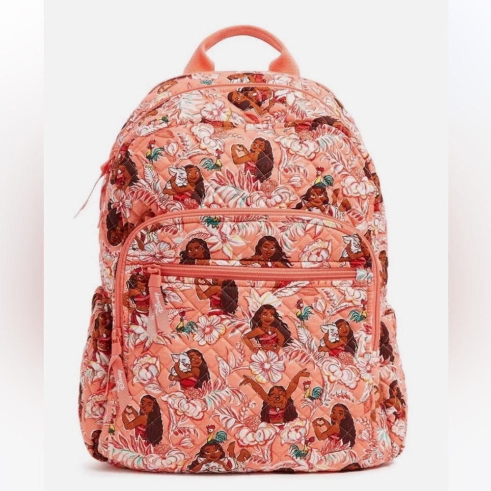 New Vera Bradley x Disney Campus Backpack Moana Adventure NWT in Cotton - Picture 13 of 15